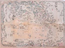 京都新地図：名所舊跡案内圖繪  明治28年