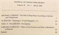 【英語洋書】 インド哲学雑誌 『Journal of Indian philosophy』