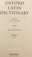 【ラテン語・英語洋書 / 全2冊揃い】 オックスフォード 羅英辞書 『Oxford Latin dictionary』