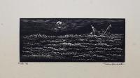 『海想譜』日和崎尊夫 木口木版画集 全10葉揃