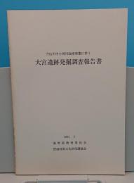 守山川中小河川改修事業に伴う大宮遺跡発掘調査報告書