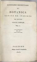 Dizionario Elementare di Botanica Latino ed Italiano.　コポラー：羅伊植物学初級辞典　全2冊