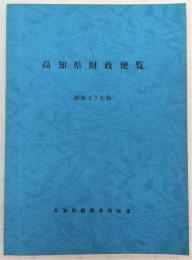 高知県財政便覧　(昭和47年版)