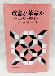 改憲か革命か : 二者択一の瀬戸ぎわ