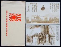 昭和三年大礼特別観艦式記念写真　2枚袋付き