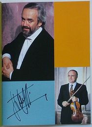ジャンルイジ・ジェルメッティ自筆サイン入り演奏会プログラム シュトゥットガルト放送交響楽団1990年日本公演
