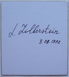 リリヤ・ジルベルシュテイン　サイン色紙