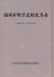 福岡県職労運動史年表 (1946年3月～1979年12月)