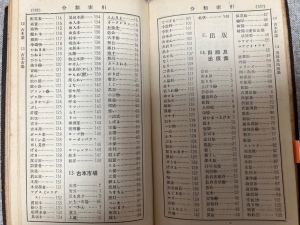 【図3】『『書物語辞典 3版』巻末「分類索引」