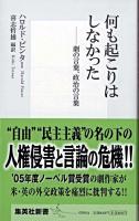 何も起こりはしなかった : 劇の言葉、政治の言葉 ＜集英社新書＞