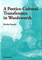 A poetico-cultural transference in Wordsworth