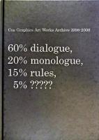 Coa Graphics art works archive 1998-2008 : 60% dialogue,20% monologue,15% rules,5%?????