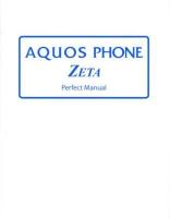 AQUOS PHONE ZETA Perfect Manual