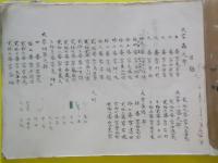 山形県南置賜郡六郷村轟外三ヶ大字地内字限絵地図面　肉筆彩色