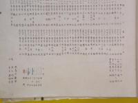 山形県羽前国東置賜郡中郡村大字時田字限地図　（明治26年）　肉筆彩色