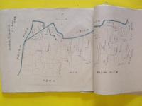 山形県羽前国東置賜郡中郡村大字時田字限地図　（明治26年）　肉筆彩色