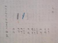 山形県東置賜郡糠野目村大字糠野目・上平柳・福沢・夏茂（元夏刈・元津久茂）・石岡字限地図　（明治41年）　肉筆彩色