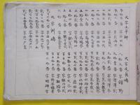 山形県東置賜郡大字下平柳・大字洲島・大字尾長島字限地図　（大正）　肉筆彩色