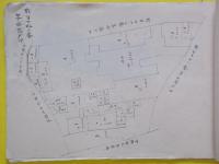 山形県東置賜郡大字下平柳・大字洲島・大字尾長島字限地図　（大正）　肉筆彩色