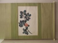 椿 貞雄筆　「椿花図」　米沢市出身の画家