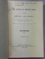 The Fauna of British India, including Ceylon and Burma. Butterflies VolⅠ・Ⅱ Complete Set