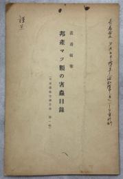 邦産マツ類の害虫目録(日本森林害虫目録　第1集)