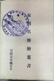 絵はがき　安別(樺太)名勝絵葉書　(国境警備員と派出所、第四天測境界標石2種、棒鱈千場ノ盛観、小学校、新興炭鉱株式会社2種ほか)
