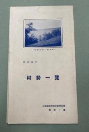 村勢一覧　昭和9年