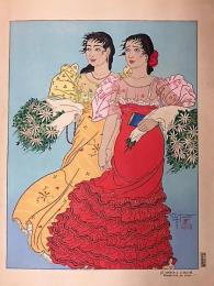 ポール・ジャクレー木版画 教会へ行く道(ポール・ジャクレー Paul