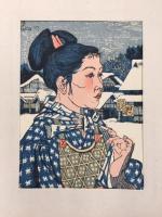 日本女俗選 : 日本版画協会同人連作