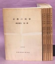 京都府の民家 ; 調査報告　第1～6