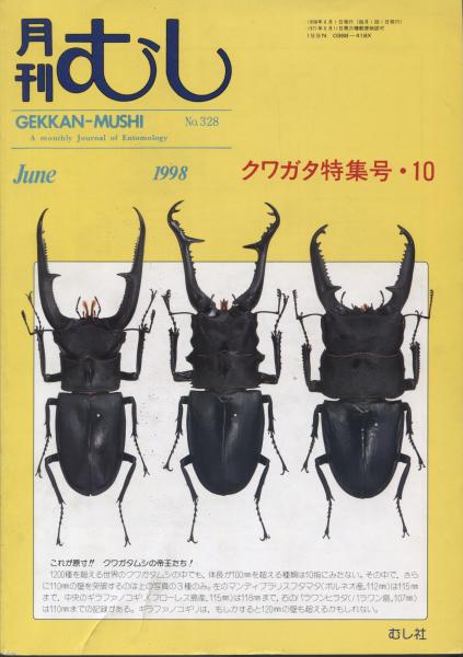 フラワーオブライフ 月刊むし オオクワガタ、クワガタ特集号 1986年 