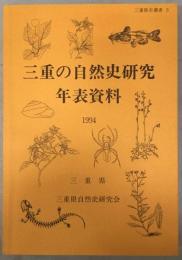 三重の自然史研究年表資料