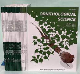 Ornithological Science 4巻2号－17巻1号内1冊(9巻1号)欠