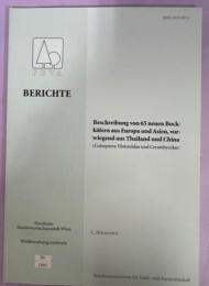 Beschreibung von 65 neuen Bockkafern aus Europa und Asien, vorwiegend aus Thailand und China (Coleoptera ： Disteniidae und Cerambycidae)