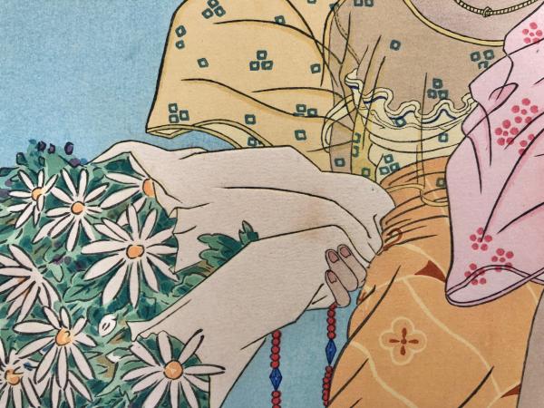 ポール・ジャクレー 失恋 東カロリン諸島 人物画 木版画 女性像 絵画 真作保証 ポール・ジャクレー 失恋 東カロリン諸島 人物画 木版画 女性像