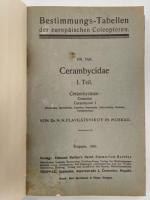 Bestimmungs-Tabellen der europaischen Coleopteren. Heft 100、102、112　Crambycidae Ⅰ-Ⅲ
