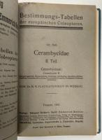 Bestimmungs-Tabellen der europaischen Coleopteren. Heft 100、102、112　Crambycidae Ⅰ-Ⅲ