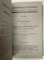 Bestimmungs-Tabellen der europaischen Coleopteren. Heft 100、102、112　Crambycidae Ⅰ-Ⅲ