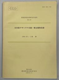 日本産アザミウマ文献・寄主植物目録