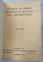 Revision du genre Exocentrus Mulsant (Cerambycidae)