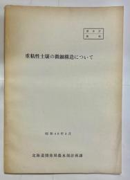 重粘性土壌の微細構造について