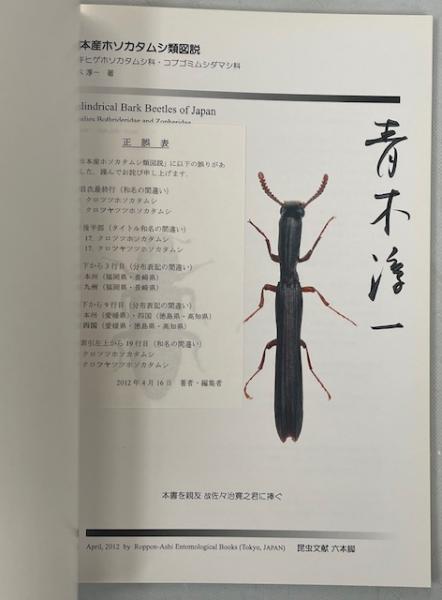 日本産ホソカタムシ類図説 = Cylindrical bark beetles of Japan 日本産ホソカタムシ類図説 = Cylindrical bark beetles of Japan