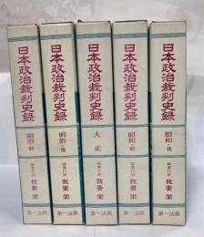 日本政治裁判史録