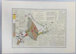 北海道地質測量　日本蝦夷地質要略之図　1876年ライマン製の複製