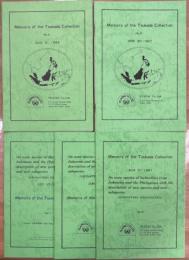 Memoirs of the Tsukada Collection 蝶類研究報告特別号　1－5(終刊)揃
