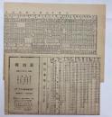 復刻版 時刻表 昭和20年7月1日現在/明治23年1月大日本全国各鉄道汽車発着時刻並賃金表 計2枚セット