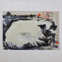 ◇真作保証◇ 櫻井陽司　『猫』　孤高の洋画家　SM 油彩画 ◇真作保証◇ 櫻井陽司 『猫』 孤高の洋画家 SM 油彩画 ◇真作保証