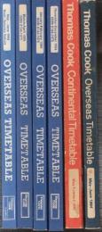 Thomas Cook Overseas Timetable(トーマスクック海外時刻表)　1984-1999迄6冊一括　(1984May-Ju8.May-June2冊・1994November-December・1995January-February・1995March-April・1999May-June)