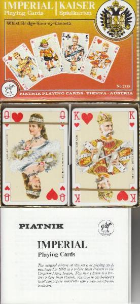 PIATNIK PLAYING CARDS・VIENNA, ・AUSTRIA-IMPERIAL KAISER (トランプ